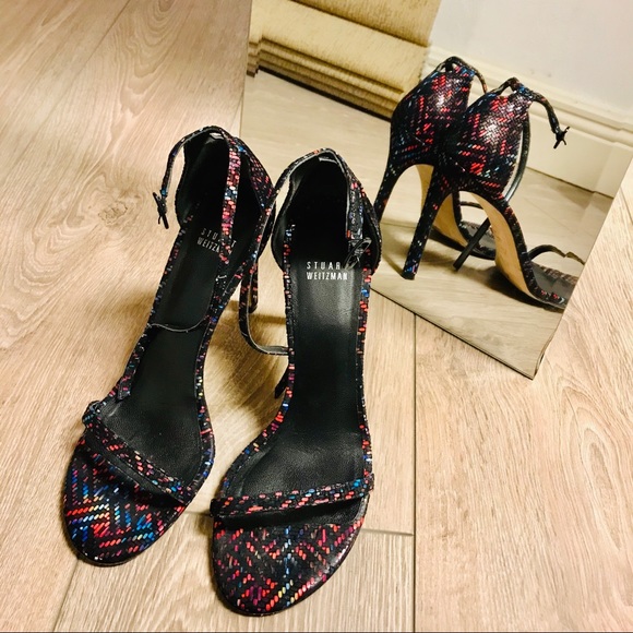 Black multicolor Stuart Weitzman nudist sandal - Picture 5 of 8